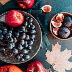 Top View Of Autumn Food Still Life W A Food Drink Photo By Edalin S