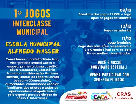 1º Jogos Interclasse Municipal Prefeitura Municipal de Amorinópolis