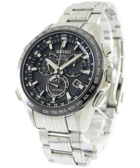 Seiko Astron GPS Solar Chronograph Titanium Atomic SSE003J1 SSE003J