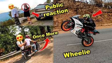 Wheelie Pr Wheelie Crazy Public Reactions Youtube