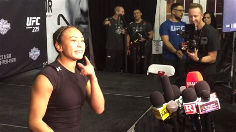 Michelle Waterson Post Fight Interview Ufc 229 Youtube