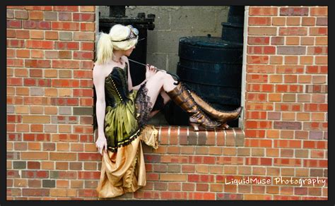 Steampunk Fashion Guide Steampunk Girl In Green Dress And Boots