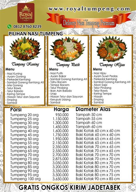 Harga Tumpeng Nasi Kuning Jakarta — Royal Tumpeng