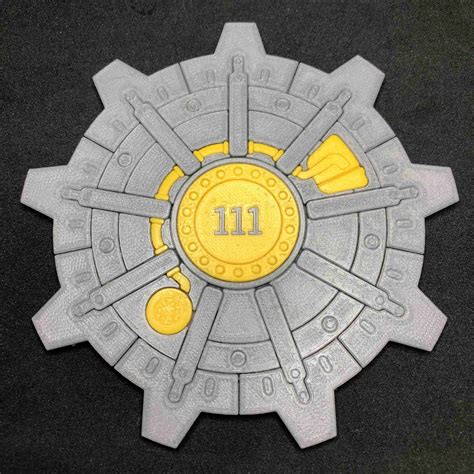 Fallout Vault 111 Door Coaster (3D Printed) | Numonday