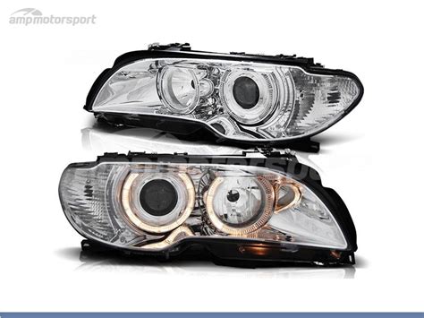 FAROS DELANTEROS OJOS DE ANGEL PARA BMW SERIE 3 E46 COUPE CABRIO