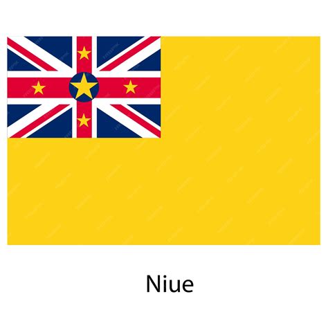Premium Vector | Flag of the country niue vector illustration