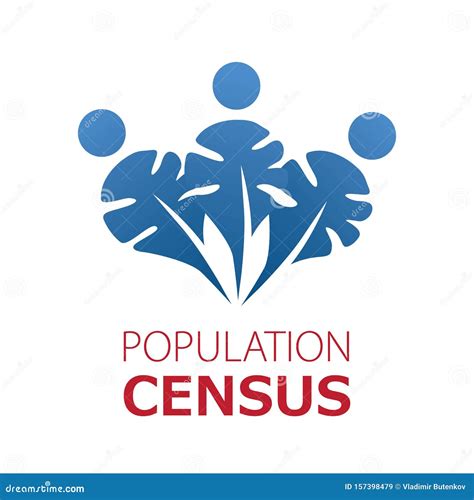 Vector Logo for Census, Population Count and Demographic Statistics Stock Illustration ...