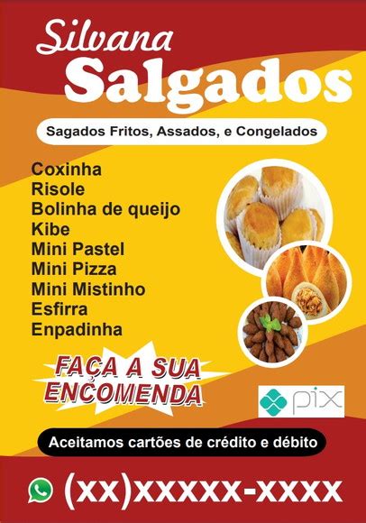 Panfleto Digital Salgados Elo7 Produtos Especiais