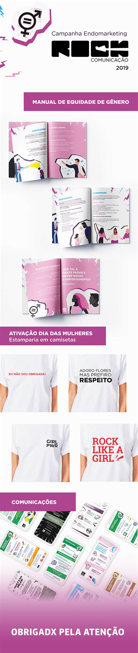 Campanha Equidade de Gênero on Behance