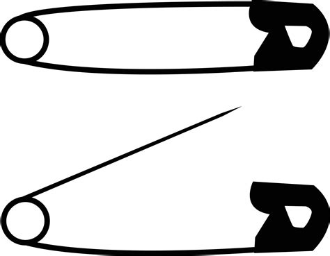 icono de pin de seguridad sobre fondo blanco. pasador de seguridad ...