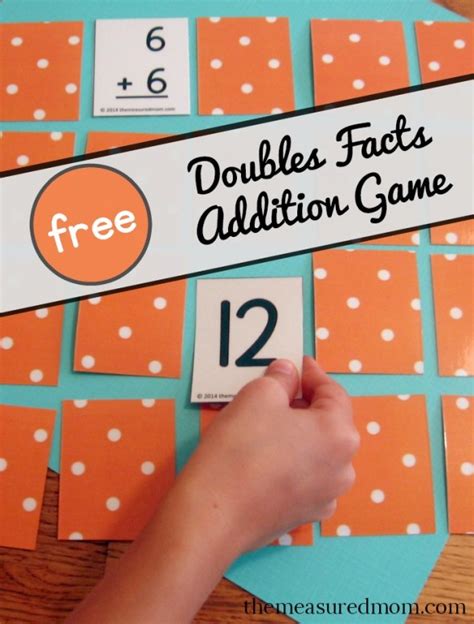 Free Doubles Facts Addition Game Thrifty Homeschoolers