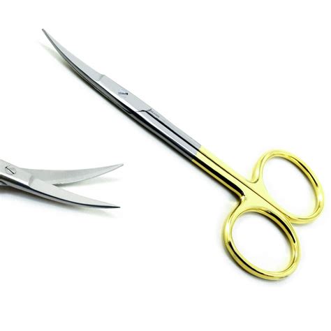 Surgical Iris Scissor Curved Tc Dental Surgery Dissecting Suture