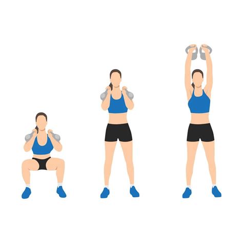 Squat Dumbbell Press