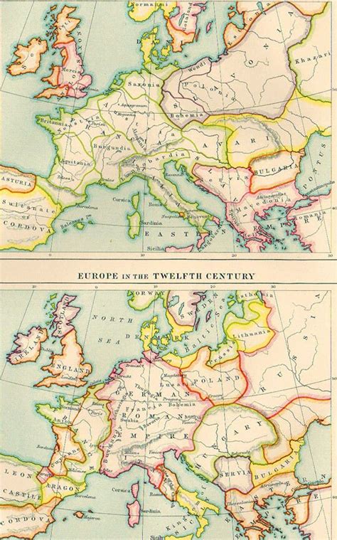 Large Ancient Maps of EUROPE , 1923 Atlas Antique Map, Paris Rome Map, Map of Europe Map Decor ...