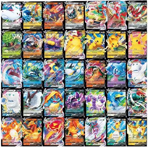 New Pokemon Card Featuring 60 VMAX Game Battle Carte Trading English