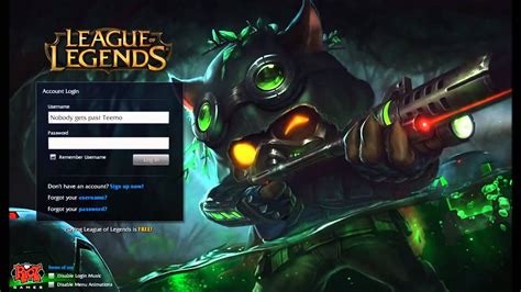 League Of Legends Omega Squad Teemo Login Screen Music Youtube