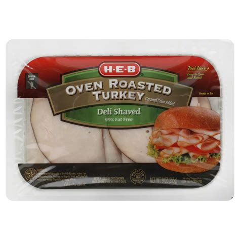 H E B Oven Roasted Deli Shaved Turkey Shop Meat At H E B