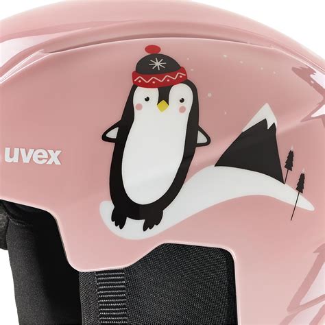 Kask Juniorski Z Goglami Set Viti Uvex Pink Penguin Sport Shop Pl