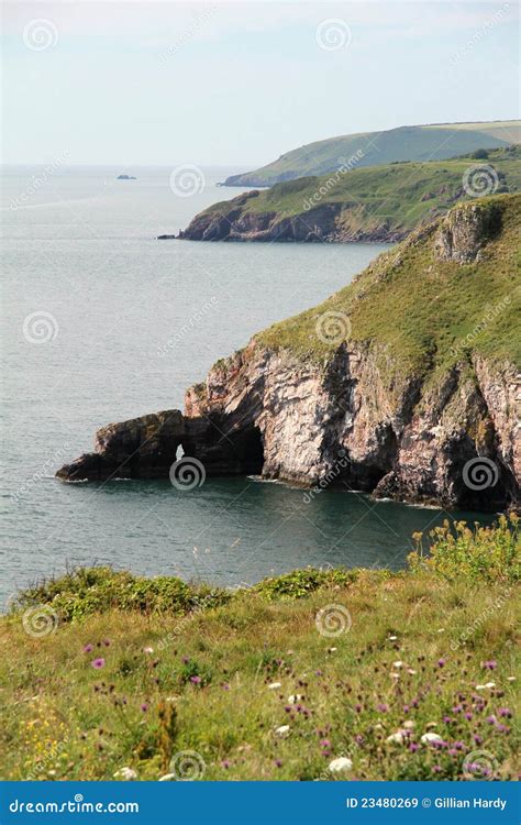 Devon Coast stock image. Image of walk, formation, coastal - 23480269