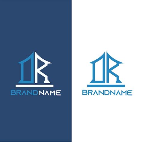 Premium Vector Modern Monogram Initial Letter Dr Logo Design Template