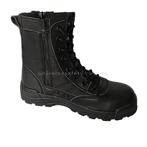 SWAT TACTICAL BOOTS (BLACK) | Universe Safety Footwear