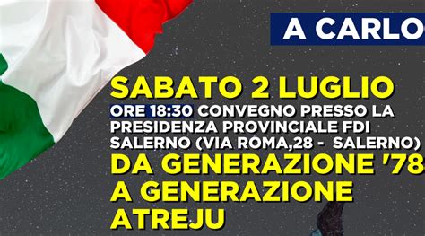 Gioventù Nazionale e Fratelli dItalia ricordano Carlo Falvella