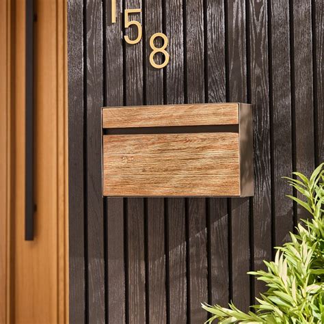 Portside Wood & Metal Mailbox | West Elm