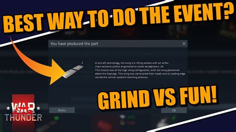 War Thunder WHICH Is The BEST Way To Grind The CRAFTING EVENT MY WAY