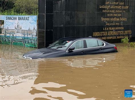 Flood Hits Indias Bangalore After Heavy Rainfall Xinhua