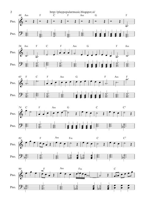 Stone Cold Demi Lovato Piano Sheet Music Free Sheet Music