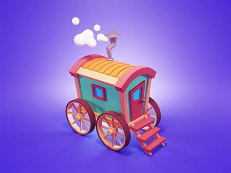 Free 3D Wagon Scene