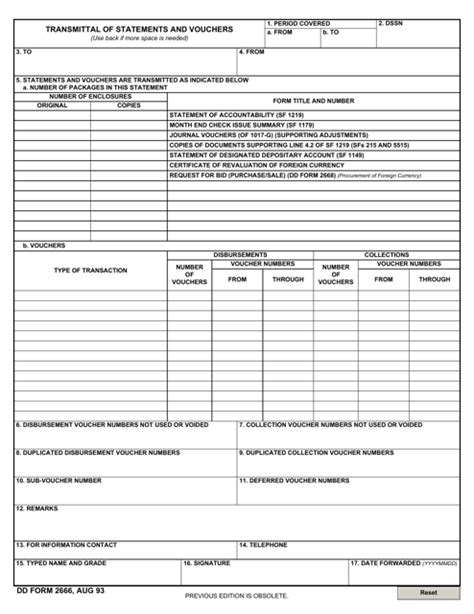 Dd Form 2660 Download Fillable Pdf Or Fill Online Statement Of Claimant