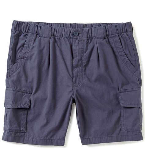 Roundtree And Yorke Casuals Full Elastic Waistband Cargo Shorts Dillards