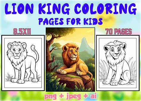 Lion King Coloring For Kids