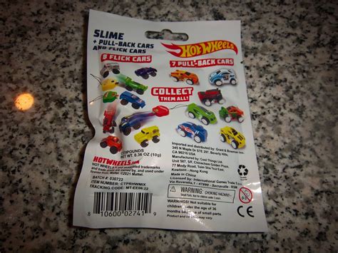 12 PACKS HOT WHEELS SLIME PULL BACK AND FLICK CARS NIP EBay
