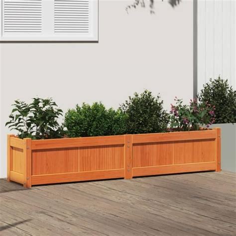 Jardini Re Cire Marron X X Cm Bois De Pin Massif Salutuya