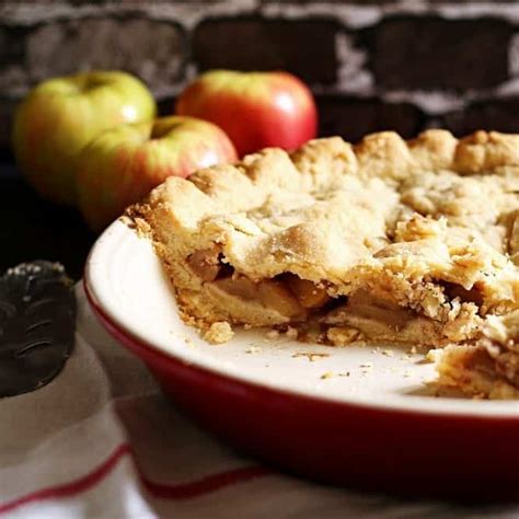 Homemade Caramel Apple Pie And Hot Chocolate