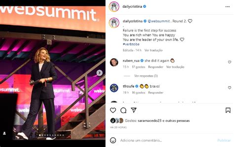 Cristina Ferreira Subiu Ao Palco Da Web Summit E J Aponta Ao Brasil