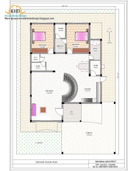 Duplex House Plan And Elevation Indian Home Decor