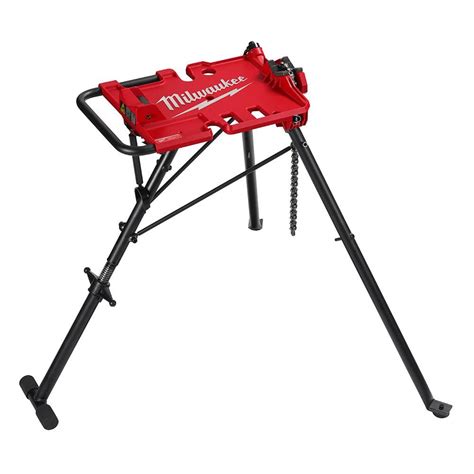 Milwaukee 18 In To 6 In Portable Leveling Tripod Chain Vise Stand 48