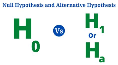 Null Hypothesis And Alternative Hypothesis Definition Principle