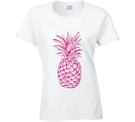 Pink Pineapple T Shirt By Crescendowear On Etsy