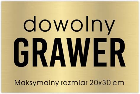 Grawerowana Tabliczka Grawer Z Dowolnym Tekstem Tabliczka Grawerowana