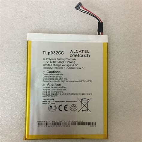 Batería TLp032CC de 3240mAh para teléfonos móviles pila para teléfonos