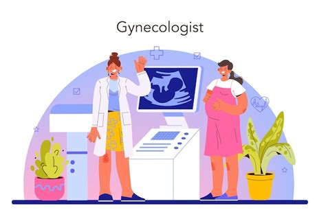 Premium Vector Reproductologist And Reproductive Health Gynecologist