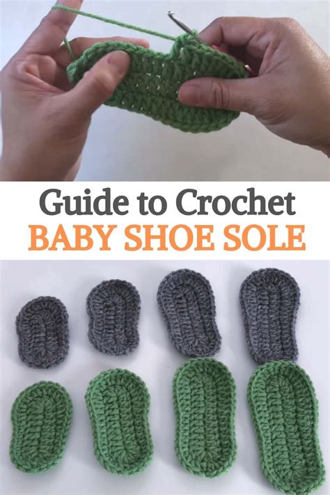 Guide To Crochet Shoe Sole And Crochet Baby Shoe Sole