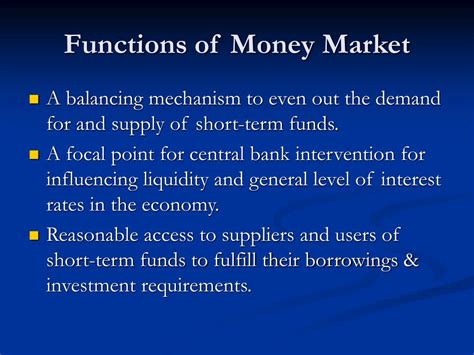 Ppt Money Market Powerpoint Presentation Free Download Id5141245