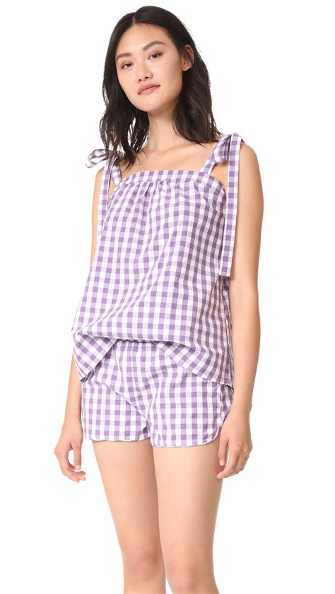 Gingham Pajama Set