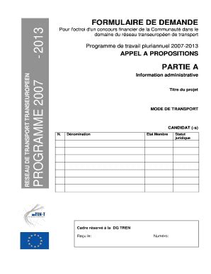 Fillable Online Ec Europa 2007 Map Application Form Part A 25062007 Fr