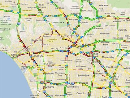 Los Angeles Traffic Map Real Time | Map Of Florida